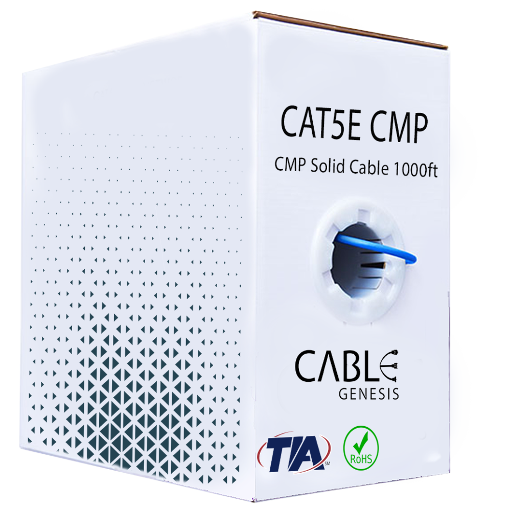 Cat5e Plenum Solid Copper 1000ft