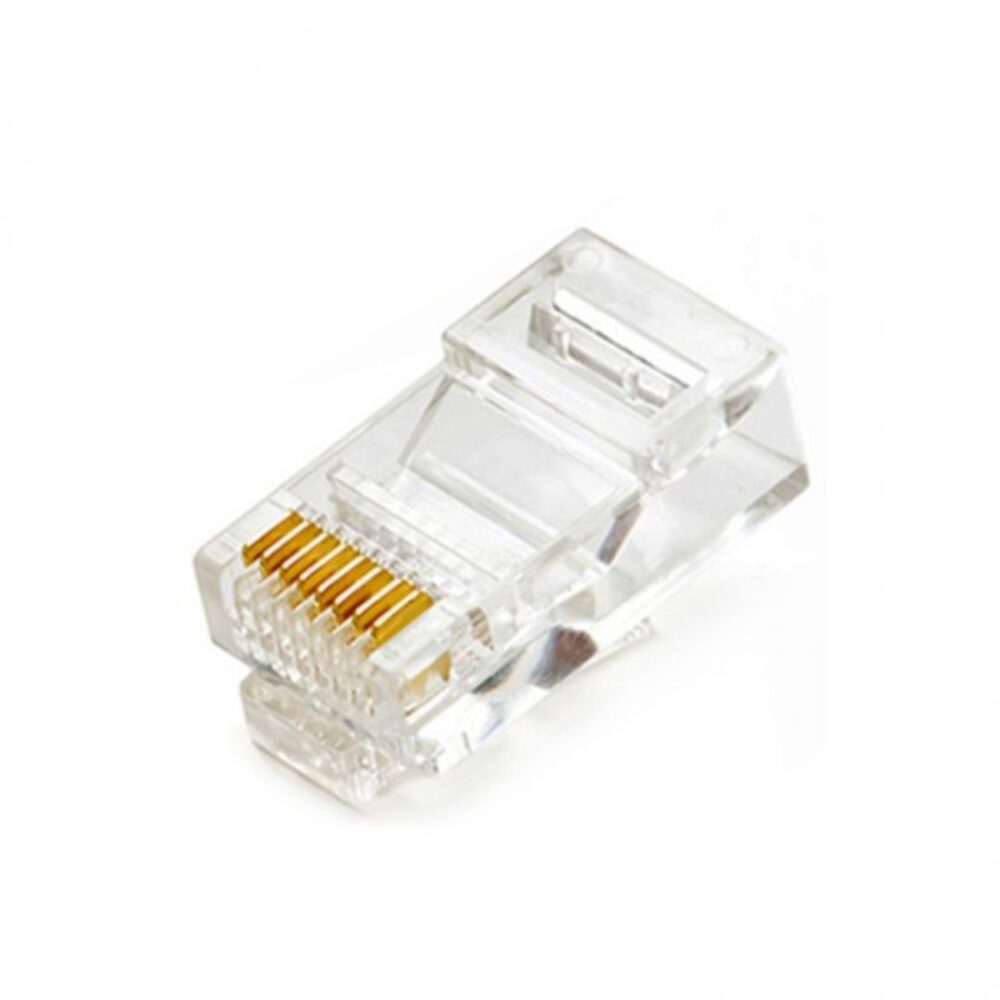 CAT5E RATED RJ45 CRIMP CONNECTORS PACK OF 100 PCS