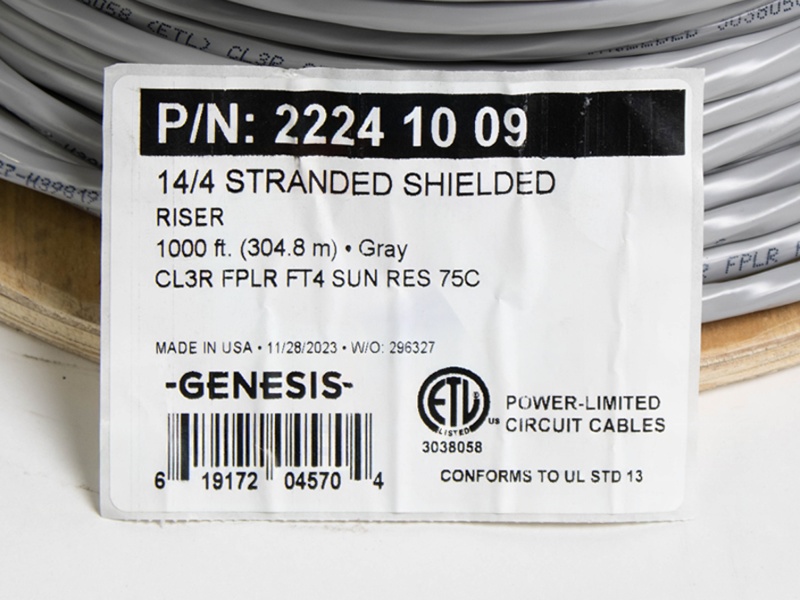 Gen-22241009 Seguridad y Alarma Con Blindaje 4Cond 14AWG CMR/Cl3R - Image 4