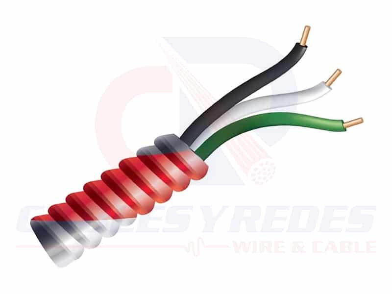 GEN-429201M4 Genesis Metal Clad Fire Cable 1PR 16AWG MC/Fplsolid Tfn+Ground C250Ft
