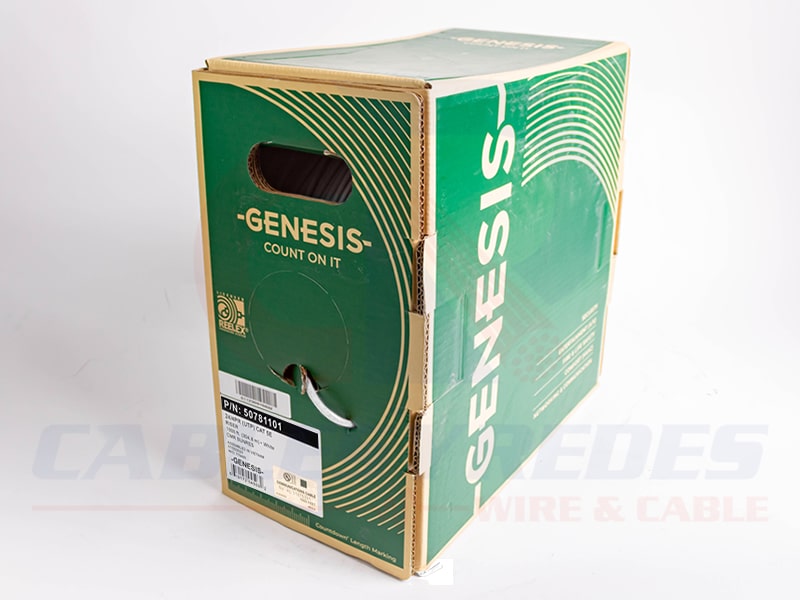 GEN-50781101 Genesis Cable UTP 4PR 24AWG Cat.5E Riser Blanco - Image 2