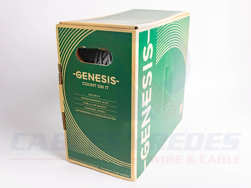 GEN-50781101 Genesis Cable UTP 4PR 24AWG Cat.5E Riser Blanco - Image 3