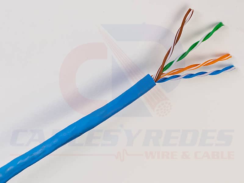 GEN-50781106 Genesis Cable UTP 4PR 24AWG Cat.5E Riser Azul