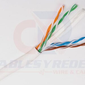 GEN-50922101 Genesis Cable UTP 4PR 23AWG Cat.6 Plus Riser 1Gb, 600Mhz, Blanco