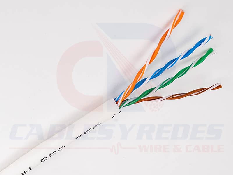 GEN-63301101 Genesis Cable UTP 4PR 24AWG Cat.5E CM Blanco CMR