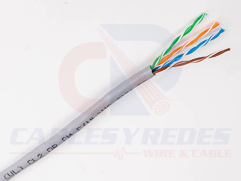 GEN-63301109 Genesis Cable UTP 4PR 24AWG Cat.5E CM Gris CMR