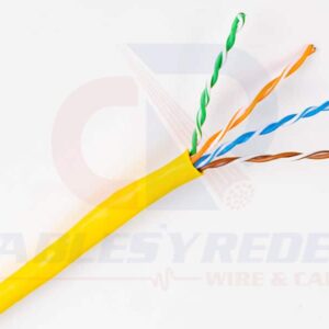 GEN-63601102 Genesis Cable UTP 4PR 23AWG Riser Cat.6 Spnls (Sincostilla) Amarillo 1Gb 400Mhz