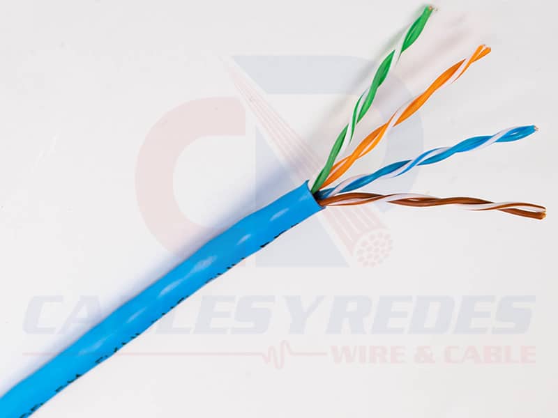 GEN-63601106 Genesis Cable UTP 4PR 23AWG Riser Cat.6 Spnls (Sincostilla) Azul