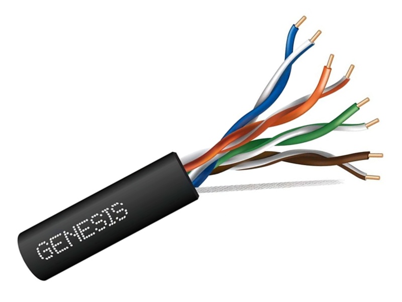 Gen-63601108 Cable UTP 4Pares 23AWG RISER CAT.6 Sin Costilla Color Negro - Image 4