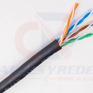 GEN-63601108 Genesis Cable UTP 4PR 23AWG Riser Cat.6 Spnls (Sincostilla) Negro