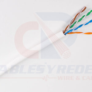 GENESIS CABLE UTP 4PR 23AWG RISER CAT.6 SPNLS (SINCOSTILLA) BLANCO