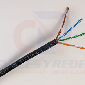GENESIS CABLE UTP 4PR 24AWG CAT.5E RISER NEGRO