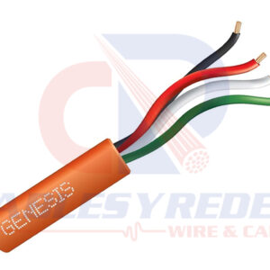 GENESIS SECURITY/ALARM UNSHIELDED 4COND 22AWG CMR/CL3R NARANJA R/500FT